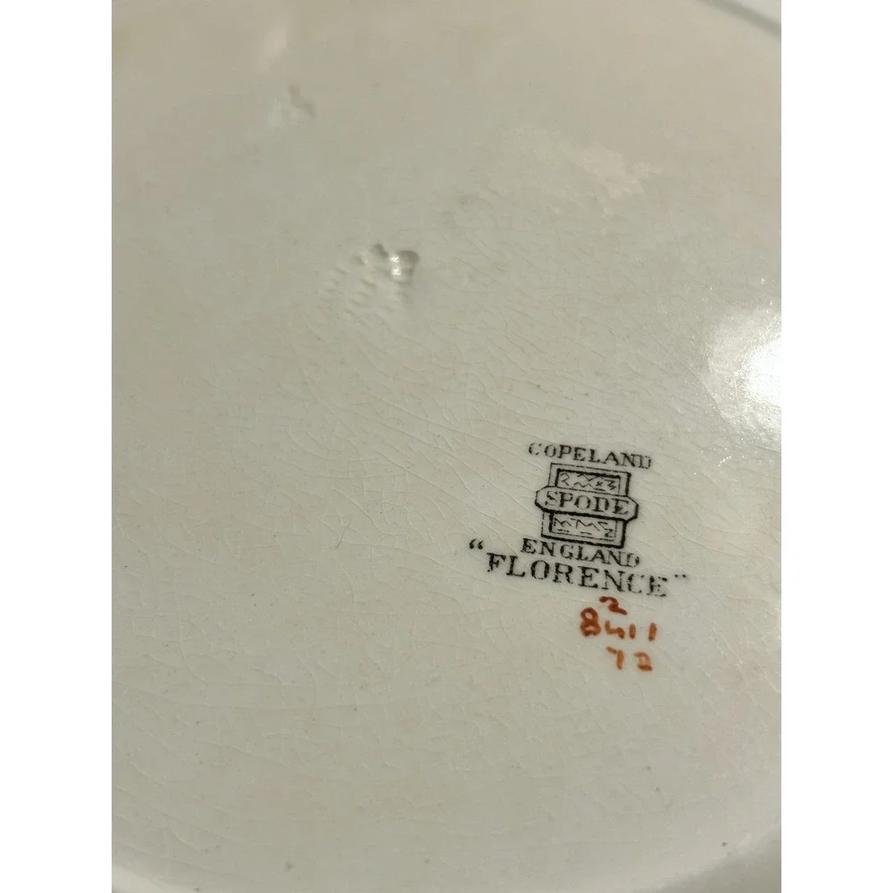 Copeland Spode Florence Earthenware Scalloped Dinner Plate 10